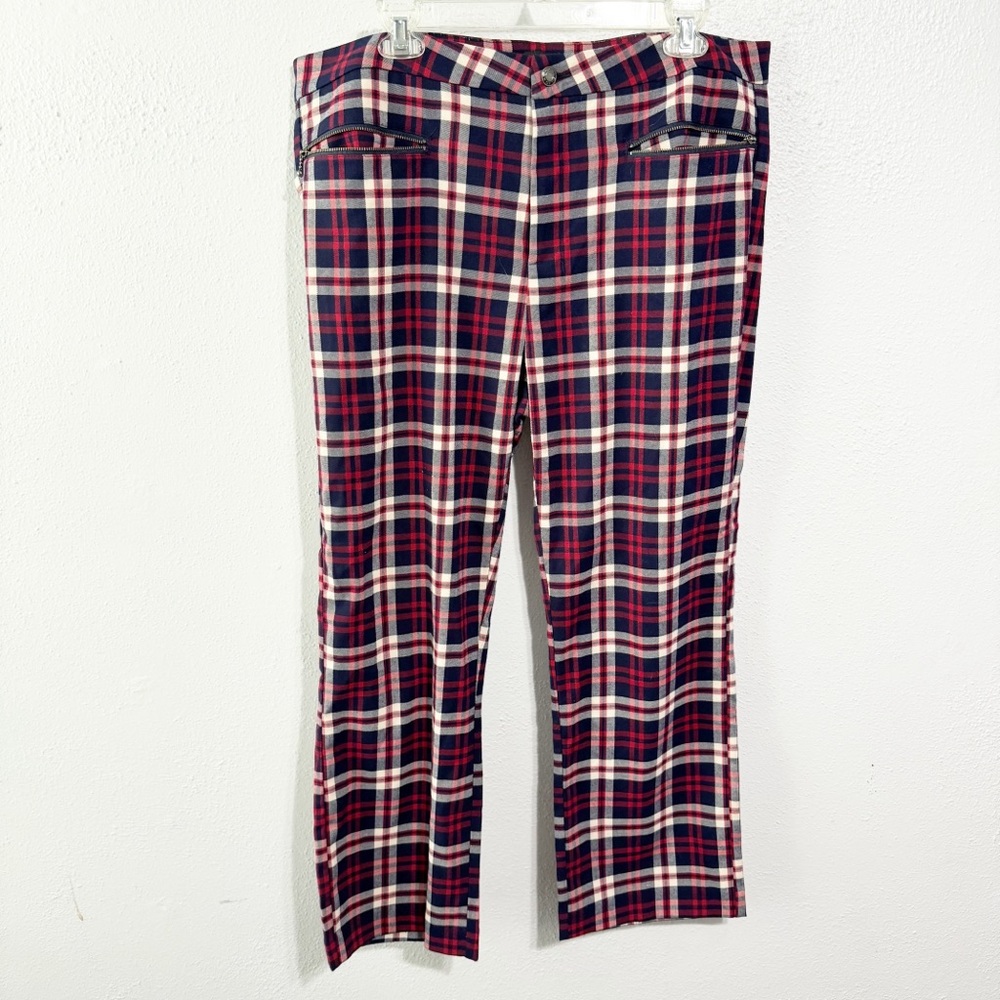 Oat New York Red and Blue Plaid Men's Pants size 32
